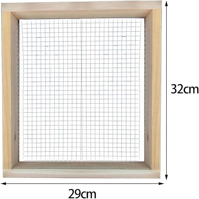 Multipurpose Soil Screen Soil Sifter Wood Dirt Sifter Handheld Cedar Sifter for Gardening Rock Worm Peat Moss Loam Soil