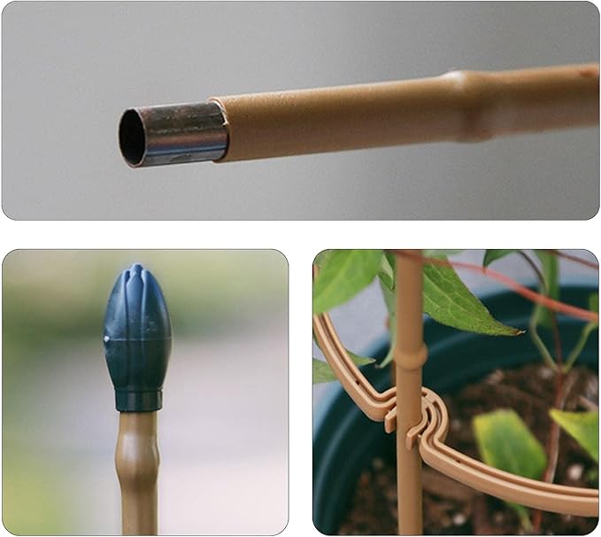 Trellis Climbing Plants 1 PC Thick Plastic-Coated Steel Plant Support Multifunctional Anti-Rust Outdoor Trellis Garden Flower Screen Cucumber Ivy Rose Grape Pea B Lackberry Vine W15*H60CM
