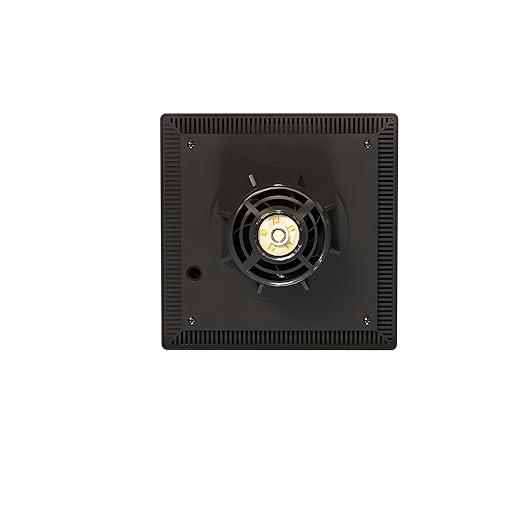 Quietcool UTF-SLR-04-L Solar Shed Fan with Light - Perfect for Backyard Sheds - Solar Powered - 3.5 Watt Solar Panel - No Wiring Required