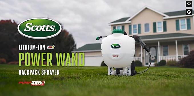 Scotts 4 Gallon Lithium-Ion Power Wand Backpack Sprayer
