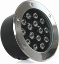 Outdoor Ground Light Round Landscape Lamp IP66 Waterproof Spotlight AC85-110V Embedded LED Underground Light for Garden Patio Fence Step Deck Pathway Landscape Light