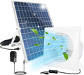 Solar Exhaust Fan 25W Waterproof Solar Panel 8 Inch Ventilation Vent Fan for GreenhouseChicken CoopShed Garage Attic Barn Workshop Outside14.8ft Cable