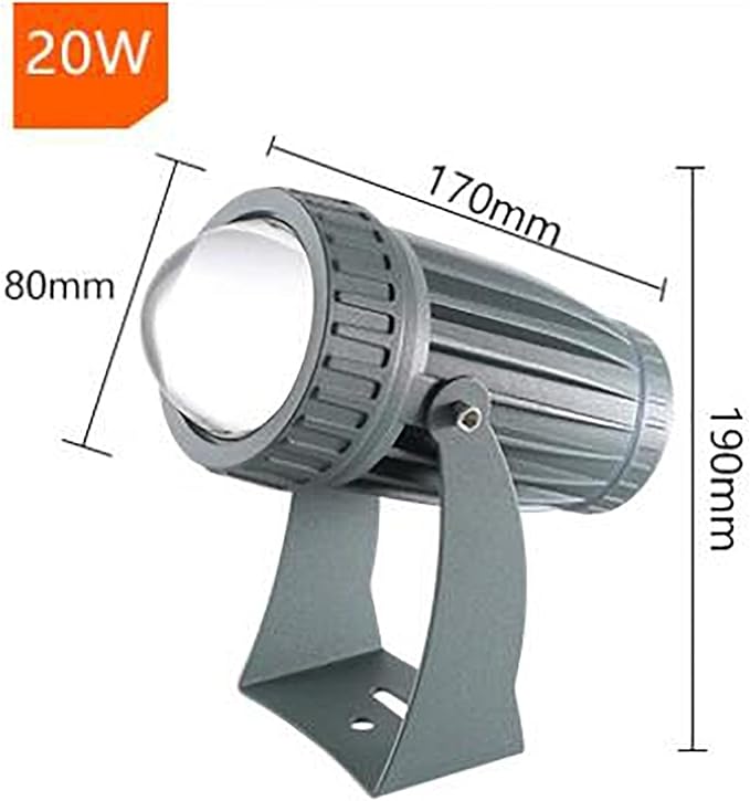 LED Landscape Spotlights - Outdoor Wall Lamp with Adjustable Bracket IP67 Waterproof 180° Beam Angle