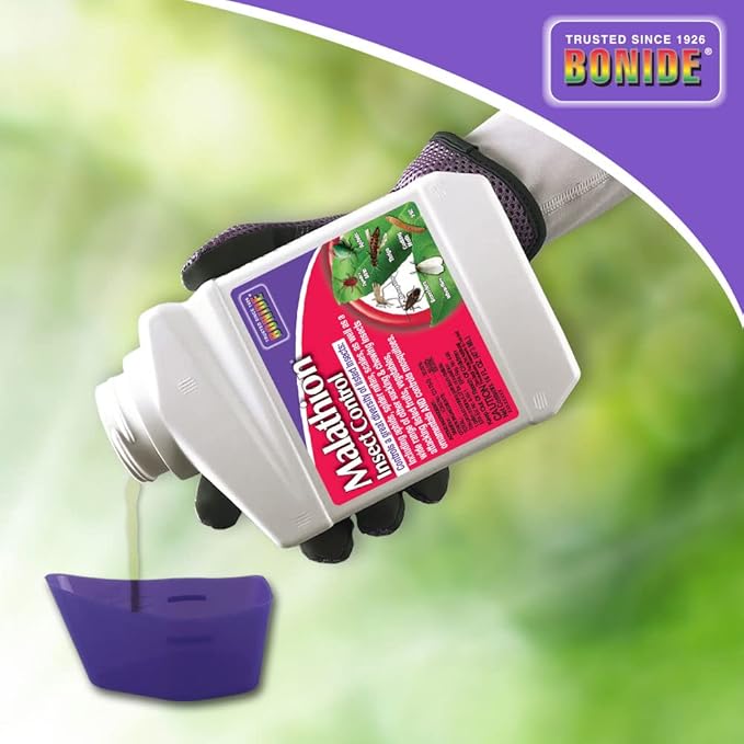 Bonide Malathion Insect Control 16 oz Ready-to-Mix Concentrate Bug &amp Spider Mite Killer for Outdoor Garden Use