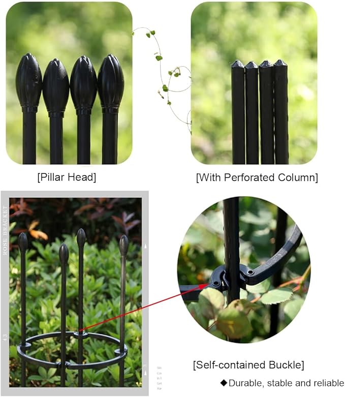 1 Pc Garden Trellis Plant Trellis for Climbing Plants Indoor Outdoor Plant Stake for Flower Vegetable TomatoVines Tomato Cage for Potted Plants(Size:13.7(35cm)*59(150cm) inch)