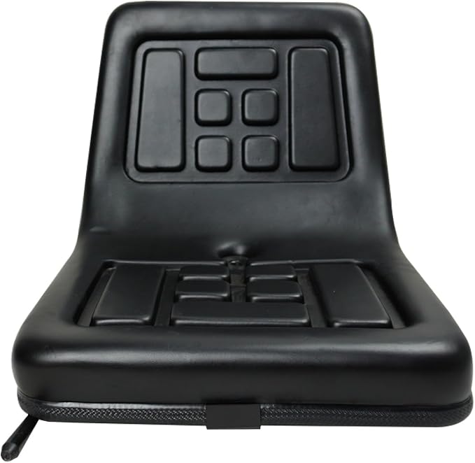 Universal Tractor Seat Adjustable Forklift Seat 220lbs Capacity Waterproof and Heat-Resistant for Skid LoaderTelehandler Bulldozers Lawnmowers(Large)