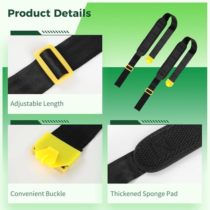 Adjustable 39.4 Sprayer Shoulder Saver Harness Comfortable Garden Sprayers Accessories 2 Pairs Backpack Sprayer Belts with Thickened Sponge