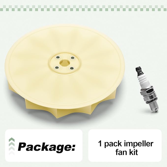 Impeller Fan Kit Compatible with Husqvarna 570BFS 570BTS 580BFS 580BTS RedMax EBZ6500 EBZ7500 EBZ8500 Backpack Blower Replace 576561501 589266101 536060201