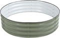 Fockety Garden Raised Bed Kit with Planter Rust Resistant Thick Raised Bed Kit with Smooth Edges Open Base for Outdoor Use (Light Green)