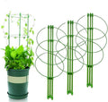 Tomato Cage Plant Support Ring Garden Trellis Flower Iron Support Climbing Plant Grow Cage Green Supporter Climbing Plants Set of 3 (3pack-30'')