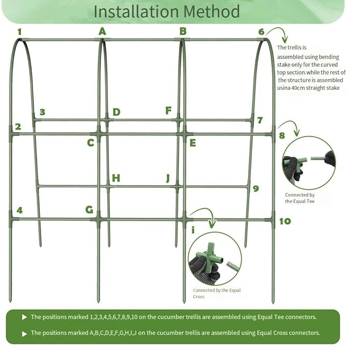 Functional U Shape Garden Trellis Reliable Support for Climbing Plants with Easy Assembly Instructions