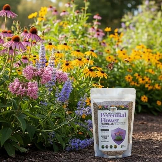 Old Cobblers Farm™ Wicked Growth Perennial Flowers Fertilizer – Ensures Consistent Flowering and Healthy Root Strength Year After Year (5 lbs | 10 lbs | 15 lbs | 20 lbs) (10 lbs)
