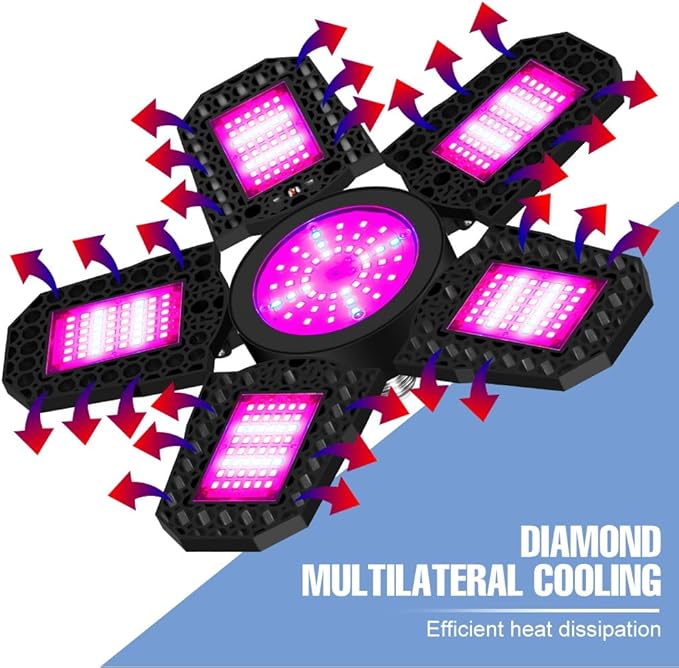 300W LED Full Spectrum Red/blue Plant Growth Light E26/E27 Indoor Low-energy Planting Bulb 100-277V Greenhouse Water Seedling Lighting 110V Adjustable Foldable Panel Seed Culture Lamps UV/IR Vegetable