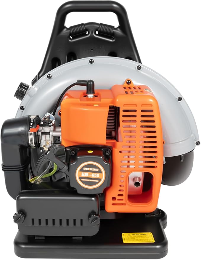 Backpack Gas Powered Leaf Blower Commercial 2.7kW 850CFM 63CC 4.3HP 2-Stroke Powerful Lightweight Gasoline Grass Lawn Blower w/Harness Air-Cooled &amp 1.8L Fuel Tank for Yard Lawn Care Snow Removal
