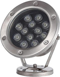 Underwater Light - 12V LED Beam Spotlight Underwater Pond Spotlight Low Voltage Fountain Lighting LED Waterproof IP68 Stainless Steel Underwater Light for Pool Fountain Pond(Blue18W(12v))
