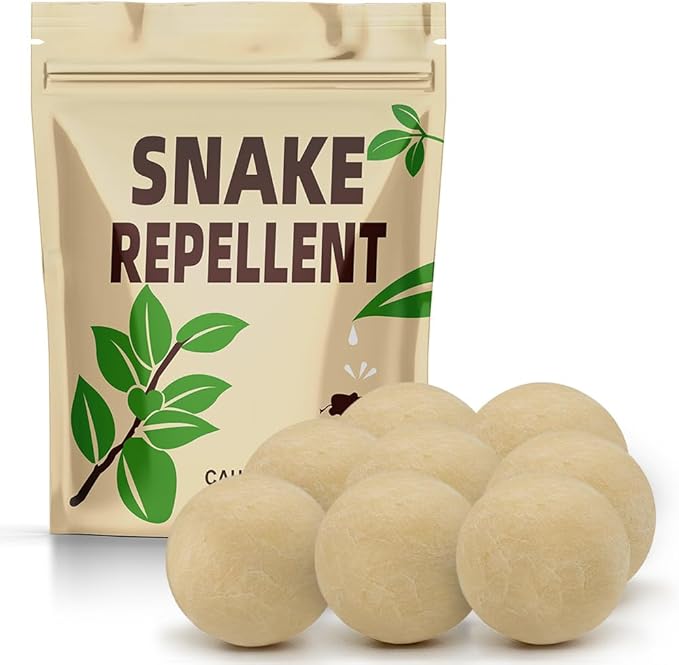 Snake Repellent for Yard Powerful Snake Away Repellent for Outdoors Pet Safe Backyard Snakes Deterrent Copperhead Snake Repeller Effective Rattlesnake Repellant 8P