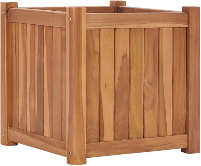 Raised BedGarden DecorationBackyard Raised BedsFreestanding PlantersGardening AccessoriesHerb Plantersfor BalconiesTerracesGardensPatiosLawn15.7x15.7x15.7 Solid Wood Teak