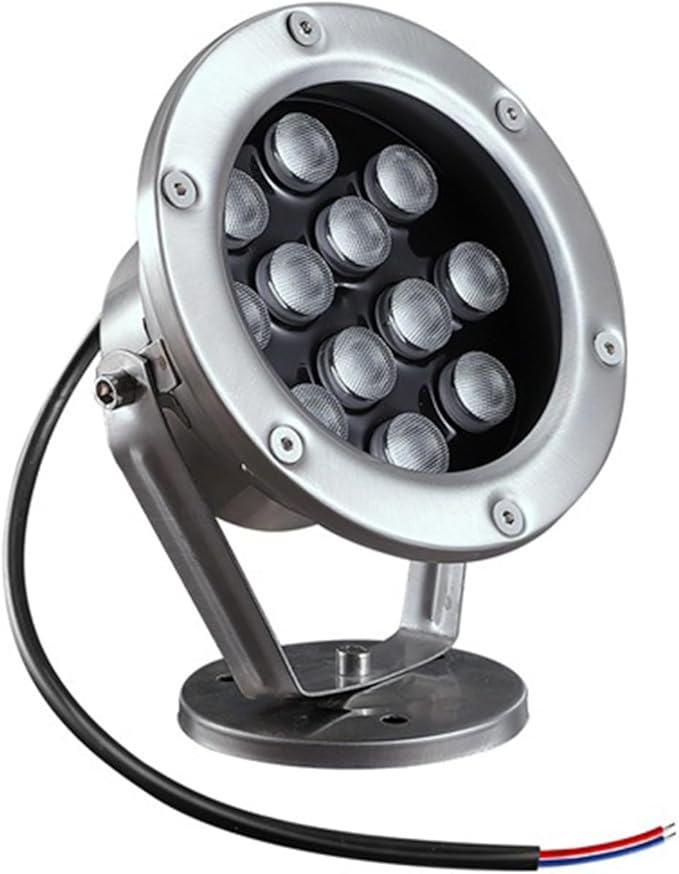 IP68 Waterproof Submersible Spotlights - Low Voltage AC12/24V LED Pond Lights for Outdoor Garden &amp Pool Landscape Lighting