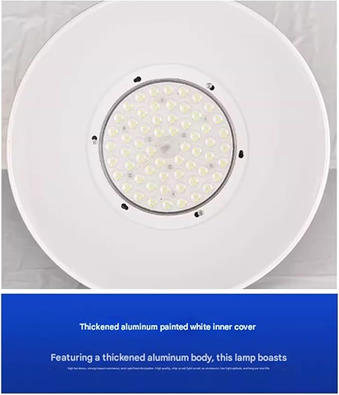 LED Factory Lights Falling Chain Lighting High-Power Lamps Suitable for Large-Area Light in Industrial Plants100W/200W Indoor Stadium Warehouse(150W(110V))