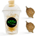 Chinese Praying Mantis Ootheca Egg Case with Hatching Habitat Transparent Cup - Two Egg Case - Beneficial for Stem Education and Gardening Egg Case Produces Approximately up to 400 Baby Nymphs