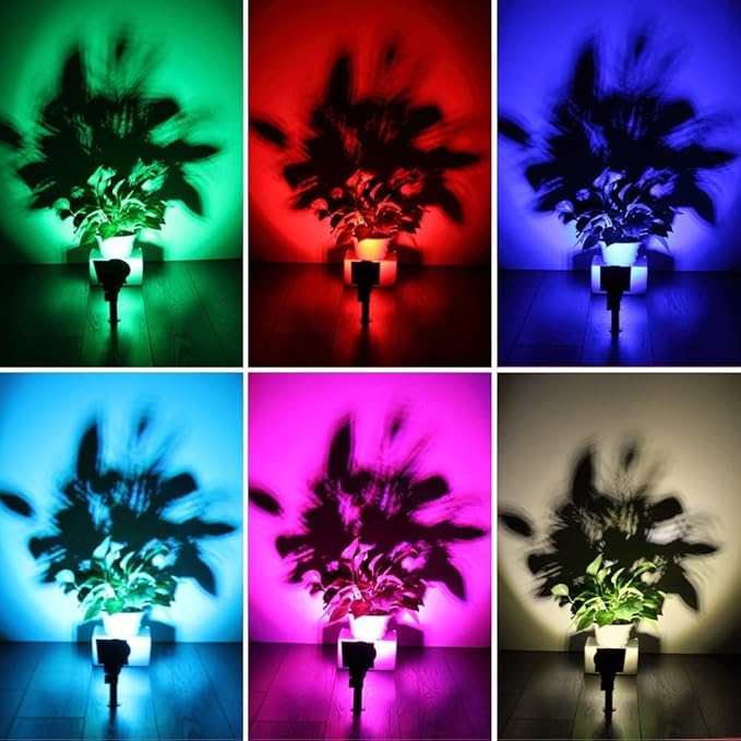 Generic Solar Landscape Lights 7 LED Solar Spotlights 2 in 1 Waterproof Security Light Solar Lights Outdoor (Red)