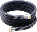 Leader Garden Hose 10ft x 3/4 Heavy Duty Short Water Hose Female to Female Fittings Five Layered Braiding for Durability 1000PSI Burst 300PSI Working (Black)