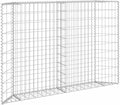 Galvanized Steel Trapezoid Raised Bed 59.1x59.1x39.4 in Silver Outdoor Planter Box for Patio Garden Flower &amp Tomato Growing