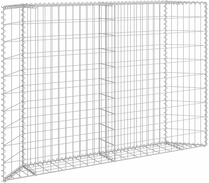 Galvanized Steel Trapezoid Raised Bed 59.1x59.1x39.4 in Silver Outdoor Planter Box for Patio Garden Flower &amp Tomato Growing