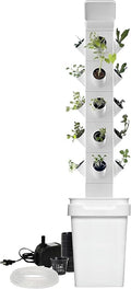 Garden Hydroponic Growing System Vertical Tower - Vegetable Plant Tower Gardening Lover - Automate Aeroponics Mini Indoor Outdoor Home Grow Herb 20Plants/1pc