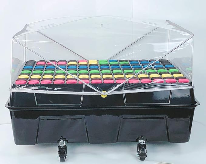 Clone Machine Aeroponic Cloning Machine System 140 Site for Cuttings Rooting Using 1.625 Inch Neoprene Clone Inserts (1-5/8 inch)