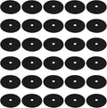 30 Pcs Tree Protector Mats for Weed Control 10.2 in Non Woven Mulch Ring Weed Barrier for Garden Patio and Yard