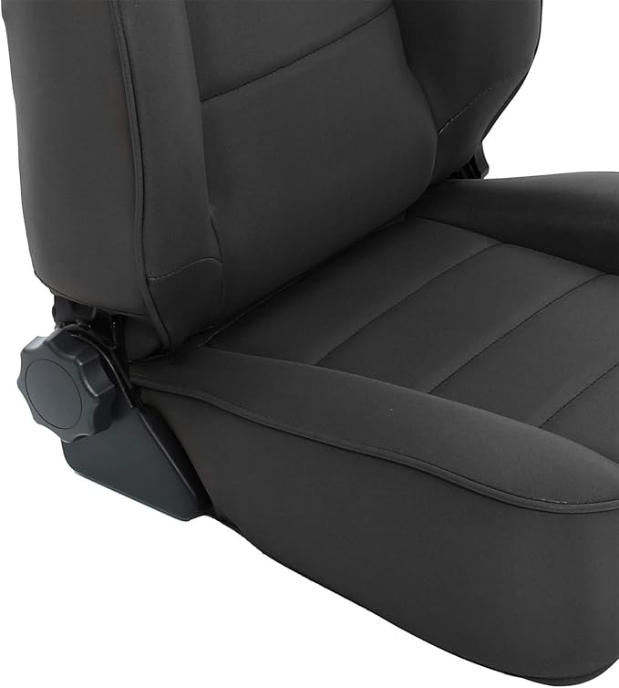 SmittyBilt Seat – Front – Factory Style Replacement W/Recliner – Denim Black (76-02 Jeep CJ/YJ/TJ) - SB45015