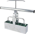 FLEXMAN 4 Cell Soil Blocker 29 X 5 X 25cm Steel Model Blocking Tool Comfortable Handle Pressure Lever Soil Block Maker for Seedings Cuttings Greenhouses
