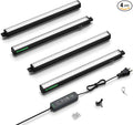 VIVOSUN T5 Grow Lights for Indoor Plants 5000K Full Spectrum 28W (4 x 7W) 1FT LED Plant Light Strip with Timer &amp Dimming Controller for Seed Starting Greenhouse SGS Compatible Linkable 4-Pac