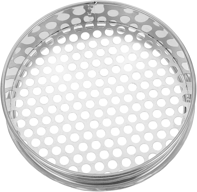 BESPORTBLE 2pcs Stainless Steel Mud Sifter Round Essential Gardening Tool for Soil Screening and Composting Mesh Filter for Rocks and Debris Removal