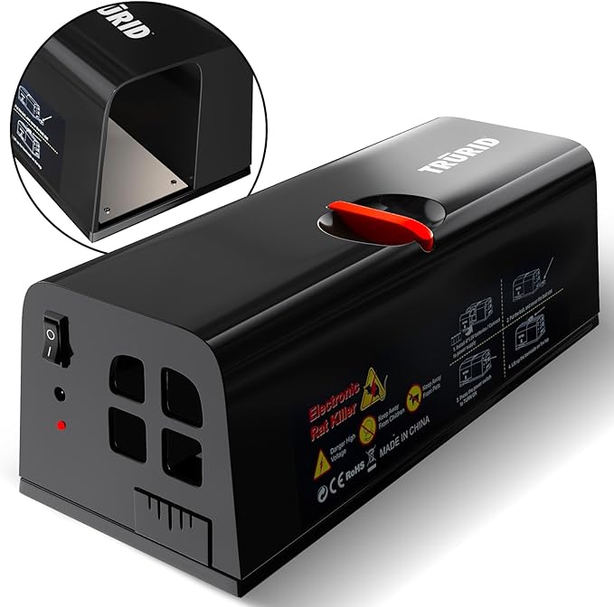 Mouse Traps and Rat Trap Indoor for Home - Powerful Electric Rodent Killer Humane and Reusable Anti-Escape Design Instantly Kills Rats Mice Chipmunks and Squirrels