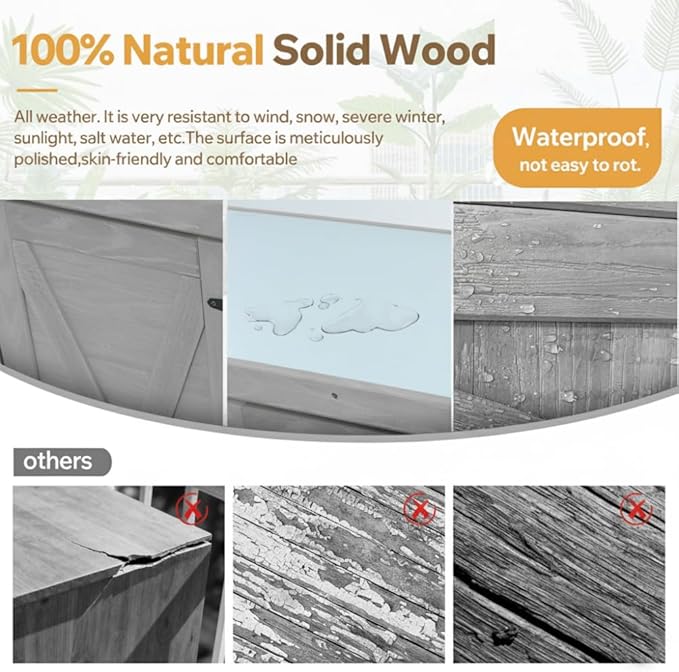 Sturdy Outdoor Raised Garden Bed for Vegetables Flowers and Herbs – Easy Assembly Wooden Planter Box with Solid Construction Coming Soom