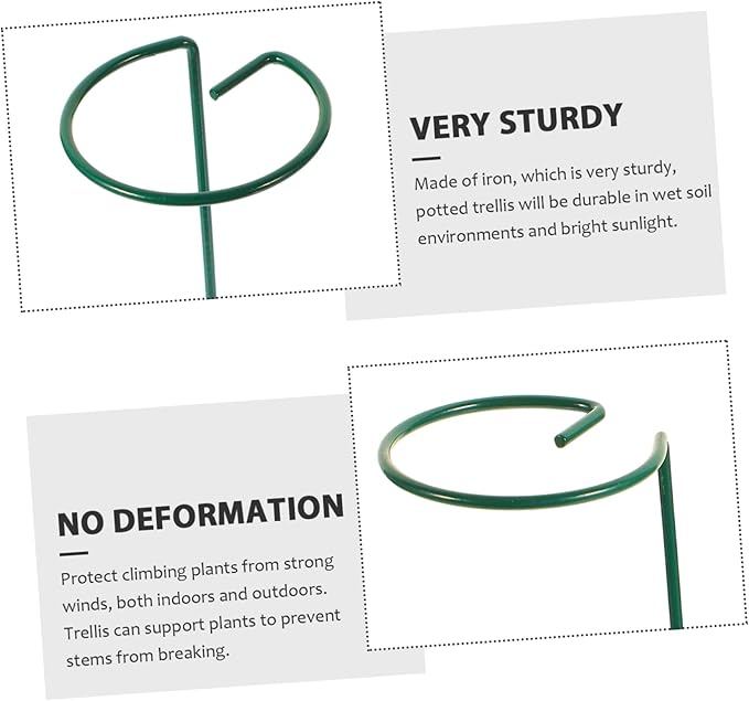 POPETPOP 4pcs Garden Plant Climbing Rack Trellis for Use Support Stand for Climbing Vines Sturdy Plant Pole and Garden Decor