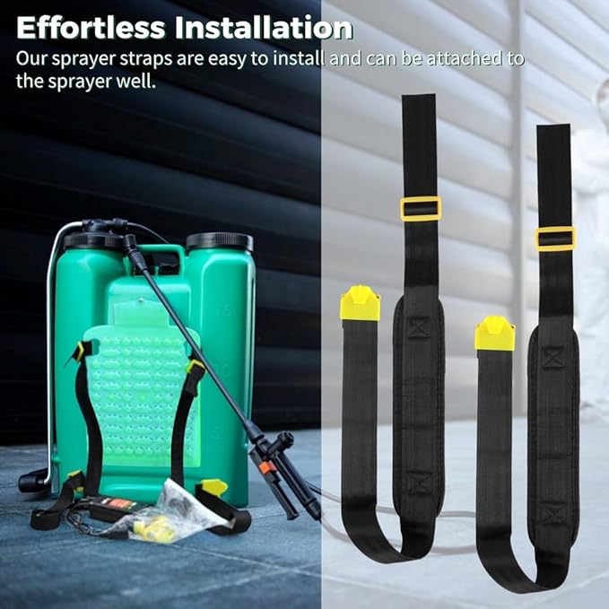 Adjustable 39.4 Sprayer Shoulder Saver Harness Comfortable Garden Sprayers Accessories 2 Pairs Backpack Sprayer Belts with Thickened Sponge