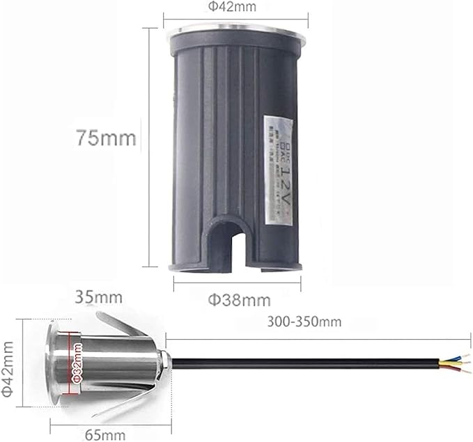 Outdoor LED Landscape Buried Lights IP68 Waterproof Mini Underwater Pond Spotlights AC 12V Low Voltage 30° Beam Angle