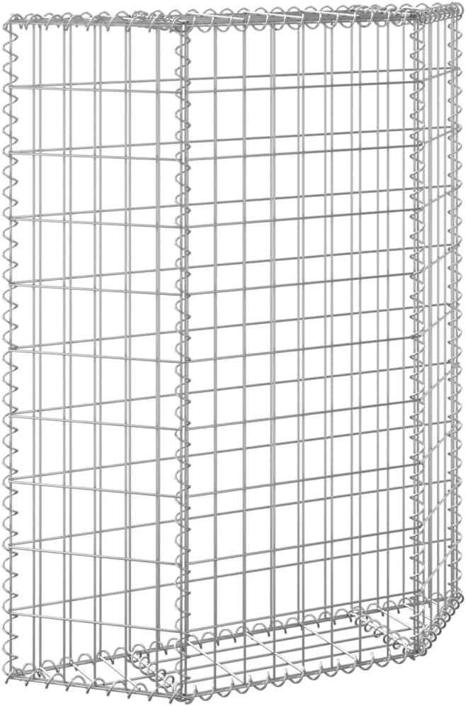 Trapezium Gabion Raised Bed Galvanized Steel 31.5x7.9x39.4