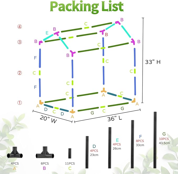 Mini Greenhouse with LED Grow Light &amp Timer 36×20×33 Portable PE Plant Tent for Indoor Seed Starting Balcony Garage &amp Small Space Gardening