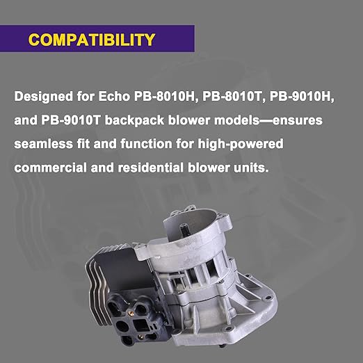 Short Block Engine Assembly SB1127 Compatible with Echo Backpack Blowers PB-8010H PB-8010T PB-9010H PB-9010T Durable Replacement for High-Performance Leaf Blowers