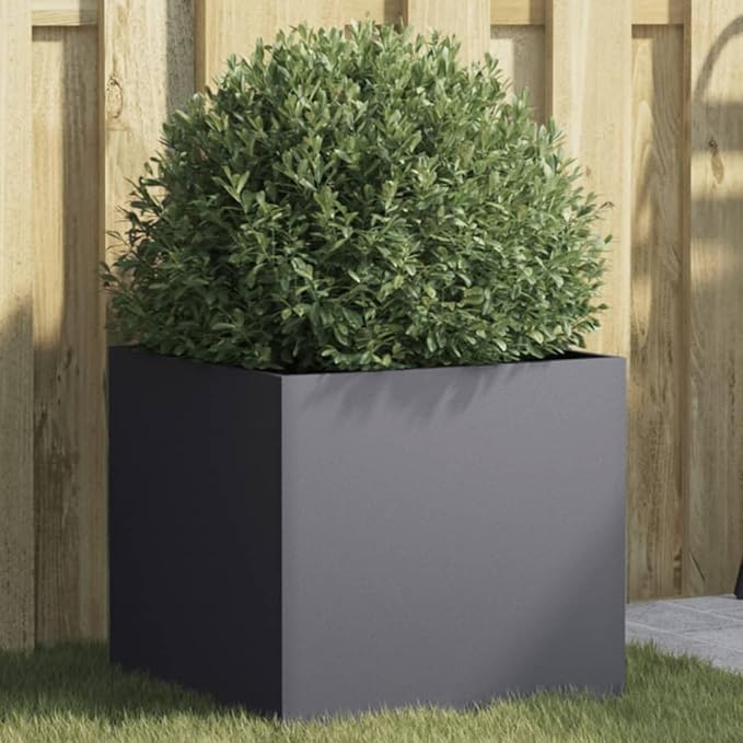 PlanterMultifunctional Raised BedPlant Privacy FenceBalcony Planter BedsHerb PlantersGreenhouse Planterfor HerbsFlowersOutdoorVegetablesAnthracite 16.5x15.7x15.4 Cold-rolled Steel