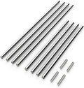 Olle Non Corrosive Aluminum Support Rod for Raised Garden Bed 22.8 Inch+16.5 Inch Long