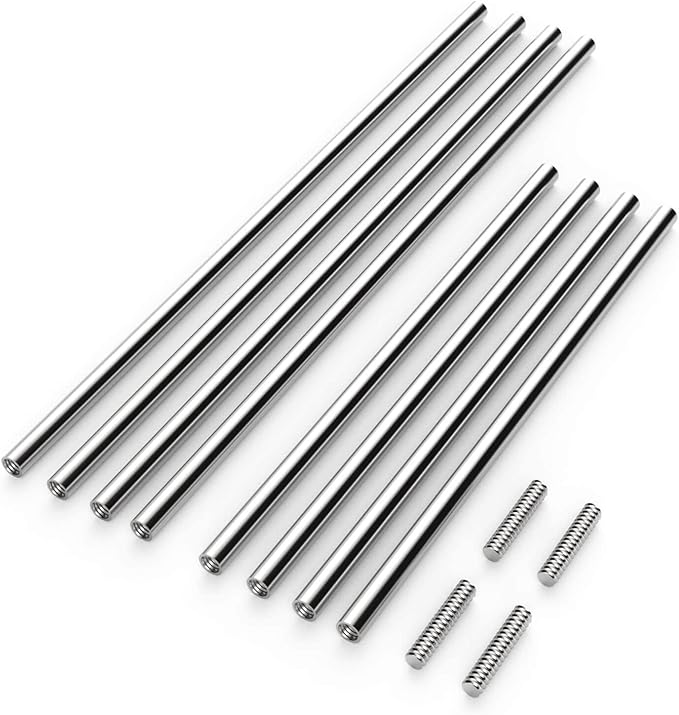 Olle Non Corrosive Aluminum Support Rod for Raised Garden Bed 22.8 Inch+16.5 Inch Long