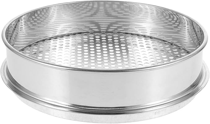 Stainless Steel Soil Sieve Garden Sieve Soil Sifter 4mm Mesh Metal Compost for Outdoor Gardening Potting Filter Cultivation Tools Set