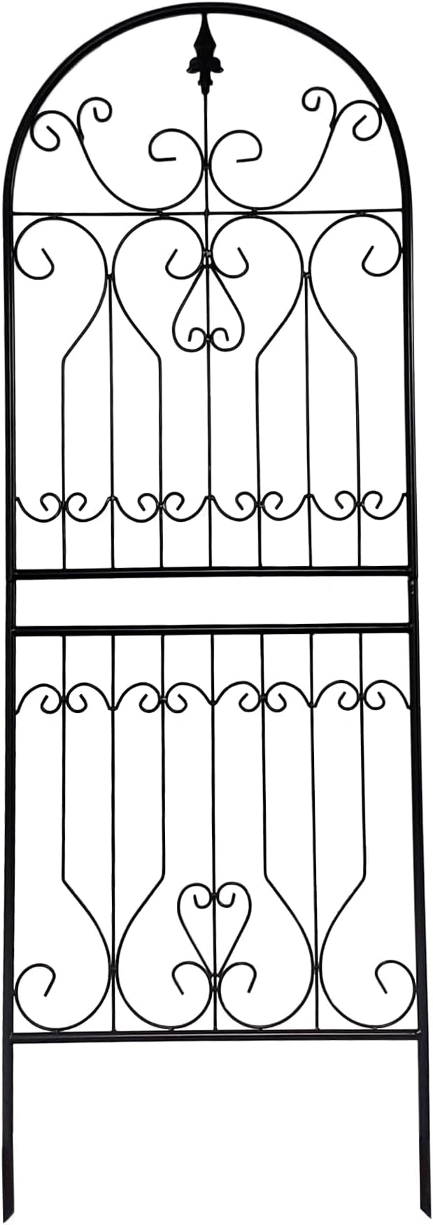 Trellis for Climbing Plants 70.8 H x 24.5 W Metal Premium Quality Material Rust-Resistant Climbing Frame Stylish Garden Addition Outdoor Roses Vine Ivy Clematis Trellises Black 1 Pack