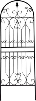 Trellis for Climbing Plants 70.8 H x 24.5 W Metal Premium Quality Material Rust-Resistant Climbing Frame Stylish Garden Addition Outdoor Roses Vine Ivy Clematis Trellises Black 1 Pack