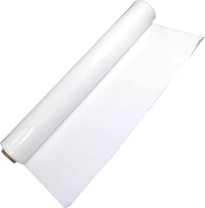 HFS(R White Greenhouse Plastic Film Polyethylene Film 6 mil Anti-UV for Gardening Agriculture 20X25FT